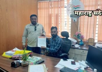 जिवती तालुक्यात अंगणवाडी इमारतीचे बांधकाम निकृष्ट दर्जाचे, मनसे चा मुंडन आंदोलनाचा इशारा.