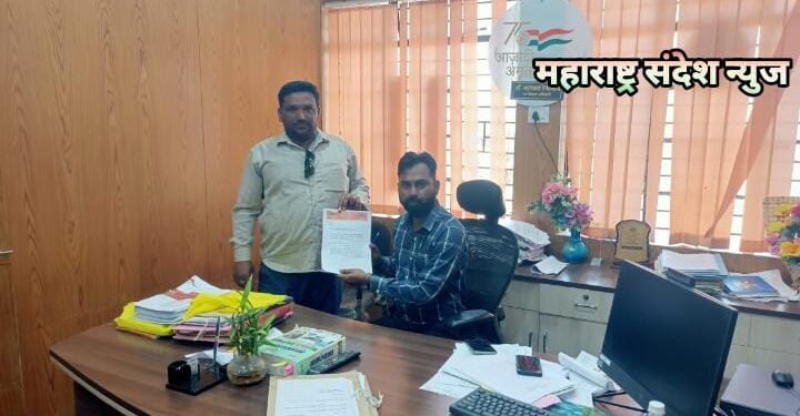 जिवती तालुक्यात अंगणवाडी इमारतीचे बांधकाम निकृष्ट दर्जाचे, मनसे चा मुंडन आंदोलनाचा इशारा.