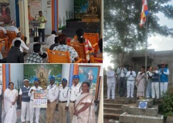 बौद्ध धम्म संस्कार संघ, श्रावस्ती विहार सांगली येथे जागतिक बौद्ध धम्म पंचशील ध्वज दिन मोठा उत्साहात साजरा.