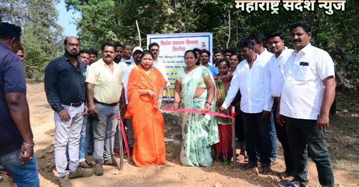 झिंगानूर ते रमेशगुडम रस्त्याचे होणार बांधकाम माजी जि प अध्यक्ष भाग्यश्रीताई आत्राम यांच्याहस्ते भूमिपूजन संपन्न.