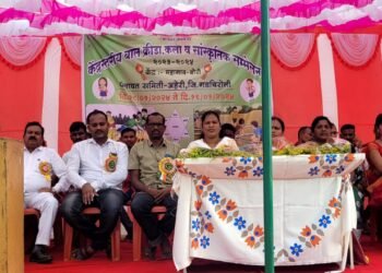 अहेरी तालुक्यातील टेकुलगुड्डा येथे बाल क्रिडा व सांस्कृतिक कार्यक्रमाचे आयोजन.