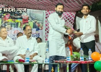 नंदोरी येथे सेवन स्टार क्रिडा मंडळ द्वारा आयोजित भव्य कबड्डी सामन्याच्या उत्साहात उद्घाटन.