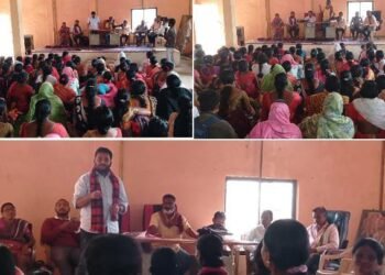 महाराष्ट्र राज्य शालेय पोषण आहार आहार कर्मचारी यूनियन गडचिरोली (आयटक) तर्फे अहेरी विधानसभा क्षेत्र मेळावा.