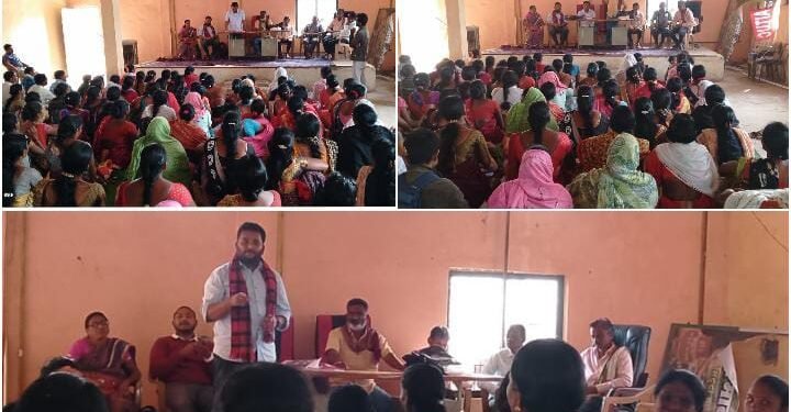 महाराष्ट्र राज्य शालेय पोषण आहार आहार कर्मचारी यूनियन गडचिरोली (आयटक) तर्फे अहेरी विधानसभा क्षेत्र मेळावा.