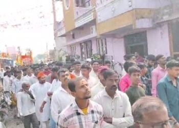 श्रीराममंदिर प्राणप्रतिष्ठा दिनानिमित्त अनसिंग येथे भव्य श्रीराम शोभायात्रेचे आयोजन.