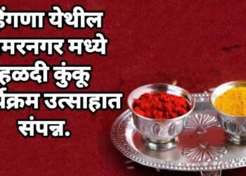 हिंगणा येथील अमरनगर मध्ये हळदी कुंकू कार्यक्रम उत्साहात संपन्न.