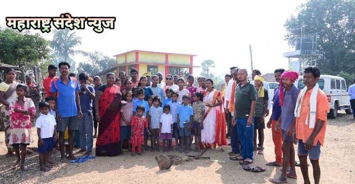 ताडपल्ली येथे उभारणार भगवान बिरसा मुंडा यांचा पुतळा गावकऱ्यांच्या मागणीला यश, भाग्यश्रीताई आत्राम यांच्याहस्ते भूमिपूजन संपन्न.