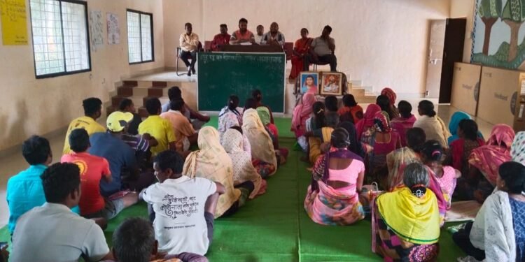 महाराष्ट्र राज्य शालेय पोषण आहार कर्मचारी यूनियन भामरागड (आयटक) चा महामिळावा संपन्न.