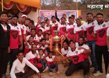 पेण तालुक्यात नावाजलेली पाबळ विभाग प्रीमियर लीग 2024 चे अंतिम विजेतापदाचे मानकरी ठरले वेद ऑरिअर्स.