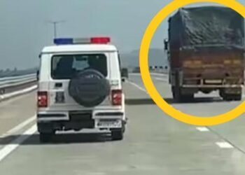 समृद्धी महामार्गावर गोतस्करी पोलिसांनी केला ट्रकचा पाठलाग, 3 ठिकाणी नाकाबंदी तोडून ट्रक प्रसार, मग गुन्हा दाखल.