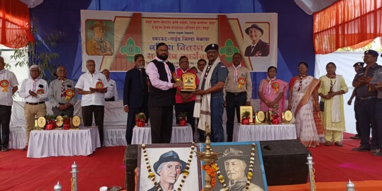 बादल बेले उत्कृष्ट शिबीर नियोजक म्हणून सन्मानित, स्काऊट गाईडच्या राजुरा येथील जिल्हा मेळाव्याच्या आयोजनाची घेतली दखल.