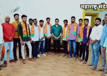 मा. पालकमंत्री अम्ब्रीशराव आत्राम यांच्या युवा नेतृत्वाखाली सिरोच्या तालुक्यातील अनेक युवकांनी केला भाजप प्रवेश.