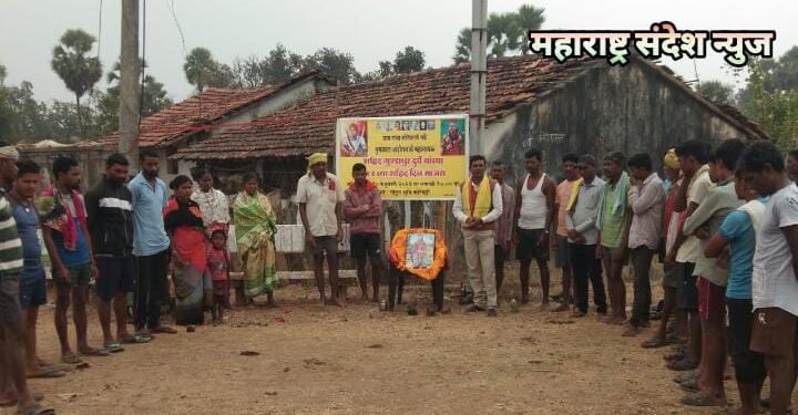 कोरेपल्ली येथे महानायक शहीद गुंडाधुर दुर्वे भुमकाल दिन मोठ्या उत्साहात साजरा.