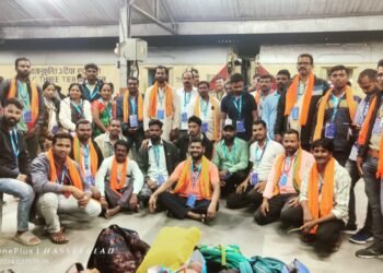 विहिप कार्यकर्ते अयोध्या येथील श्रीराम मंदिर दर्शनासाठी प्रस्थान, विदर्भ प्रांतने केले नियोजन.