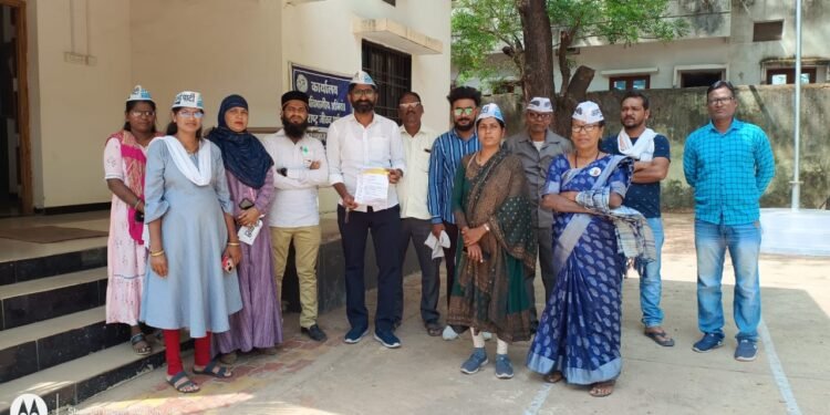 आम आदमी पार्टीने बल्लारपूर महाराष्ट्र जीवन प्राधिकरण को दी चेतावनी, जल बिल के मुद्दों को शीघ्र हल करें और कार्यपद्धति में सुधार करें.