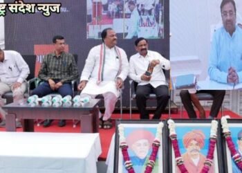 हिंगणघाट येथे मुलांच्या शासकीय वसतिगृह इमारतीचे पालकमंत्री सुधीर मुनगंटीवार यांच्या हस्ते ई-लोकार्पण.