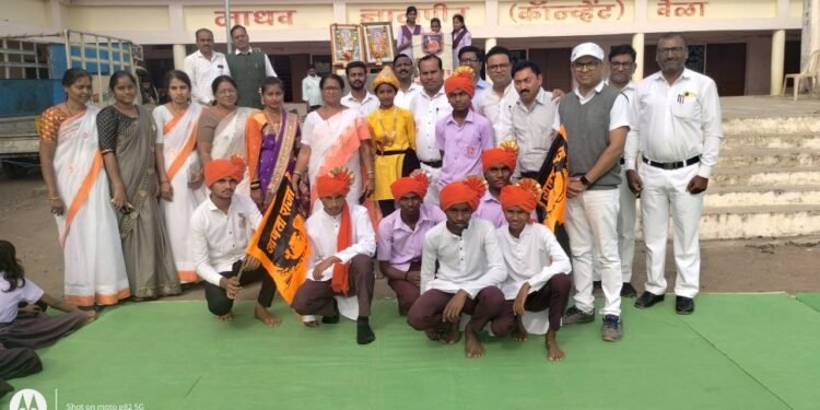 भारत विद्यालय वेळा येथे छत्रपती शिवाजी महाराज जयंती उत्साहात साजरी.