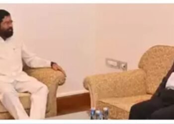 मुख्यमंत्री एकनाथ शिंदे अन नारायण राणेंची बंद दाराआड चर्चा, वेगवेगळ्या राजकीय चर्चांना उधाण.