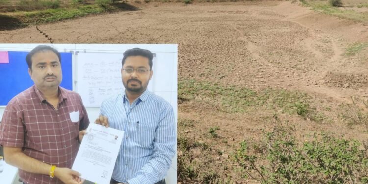 नारंडा येथील वन तलावाचे खोलीकरण व दुरुस्ती करा, भाजयुमो चे आशिष ताजने यांची दालमिया सिमेंट कंपनीकडे मागणी.