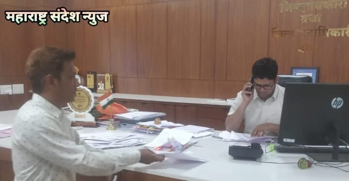 हिंगणघाट: डंकीन शहालंगडी परिसर च्या जलसंवर्धन और संभाव्य पाणी समस्यावर जिल्हाधिकारी यांना निवेदन.