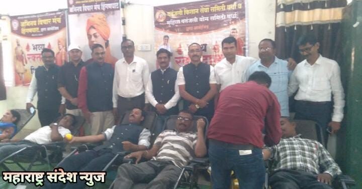 हिंगणघाट: सिकलसेल व थैलेसीमिया रुग्णांकरिता रक्तदान शिविरचे आयोजन.