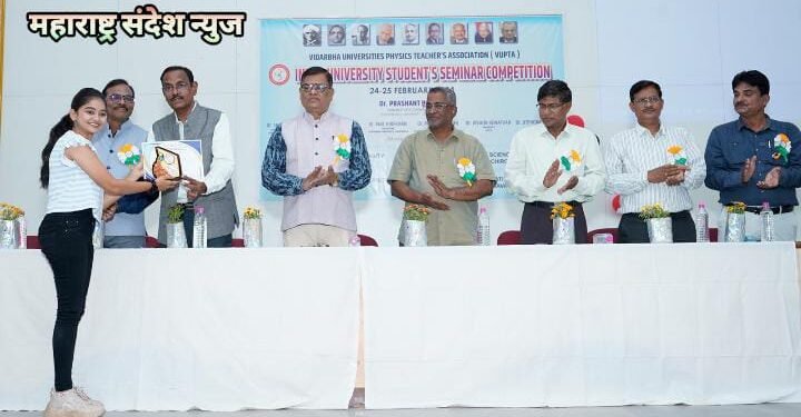 तीन विद्यापीठाच्या स्पर्धेत श्री शिवाजी महाविद्यालय राजुरा ची राधिका दोरखंडे ठरली प्रथम क्रमांकाची मानकरी.