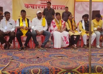 लाखो भाविकाचे श्रद्धास्थान असलेल्या कचारगड यात्रेत संदीप भाऊ कोरेत यांची उपस्थीती.