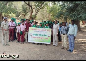 ‘चला जाणु या वनाला’ उपक्रमा अंतर्गत शिवाजी हायस्कुल राजुरा येथील विध्यार्थीनी केली वनभ्रमंती.