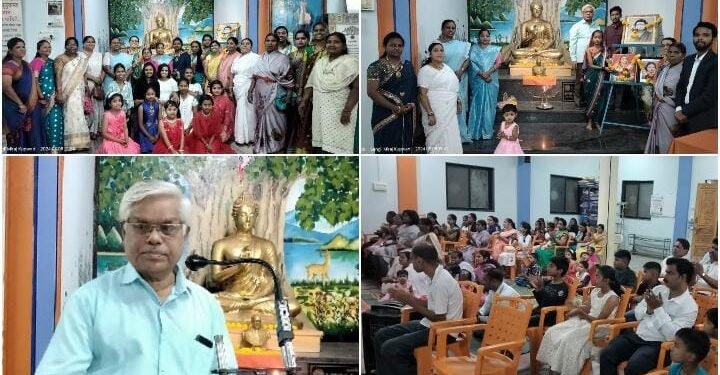 सांगली येथील श्रावस्ती बुद्ध विहारामध्ये जागतिक महिला दिन उत्साहात साजरा.