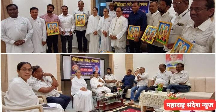 मूल्यनिष्ठ समाज निर्माण करिता सकारात्मक पत्रकारितेची गरज: डॉ. शांतनूभाई पत्रकारांच्या मीडिया स्नेह मिलन बैठकीत प्रतिपादन.