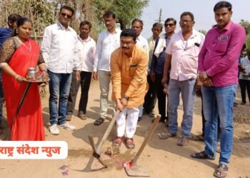 राजुरा तालुकात विविध ठिकाणच्या विकास कामांचे माजी जि.प अध्यक्ष देवराव भोंगळे यांच्या हस्ते भुमिपुजन व लोकार्पण.
