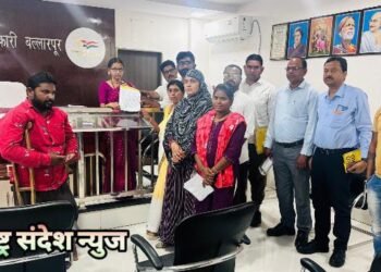 उपविभागीय अधिकाऱ्यांच्या मध्यस्तीने आम आदमी पार्टी, वन विभाग व पेपर मील प्रशासन यांच्यात बैठक संपन्न.