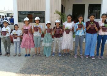 ब्रिलीयन्ट स्कूल हिंगणघाट येथे उन्हाळी शिबिरात ‘वृक्षारोपण कार्यक्रम’ मोठया उत्साहात साजरा.