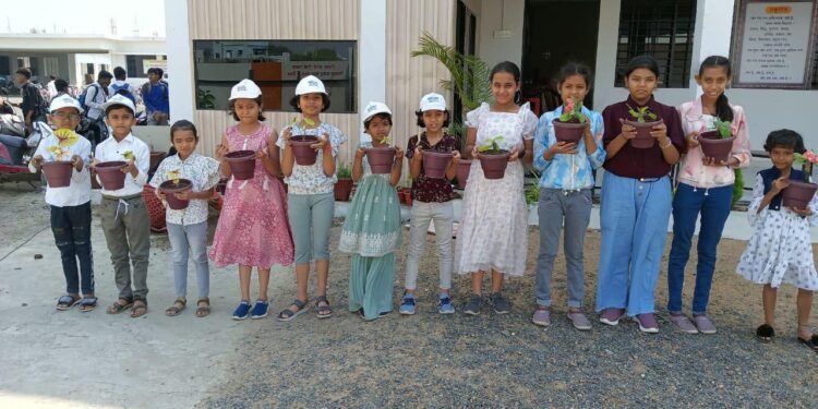 ब्रिलीयन्ट स्कूल हिंगणघाट येथे उन्हाळी शिबिरात ‘वृक्षारोपण कार्यक्रम’ मोठया उत्साहात साजरा.