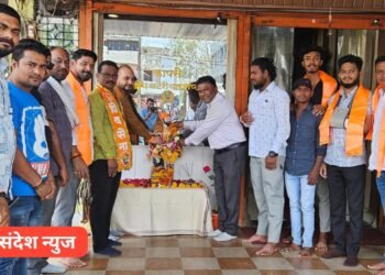 सावनेर येथील शिवसेना कार्यालयात तिथीनुसार शिव जयंती उत्साहात साजरी.