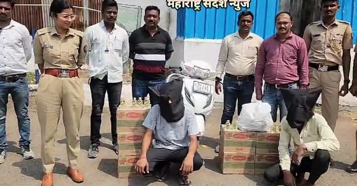 हिंगणघाट पोलीसांची अवैध दारू विरोधात धडक कारवाई, दोन आरोपी अटक, लाखोंचा माल जप्त.