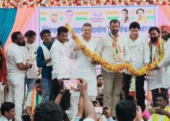 राष्ट्रवादी काँग्रेस शरद पवार पक्षाचे अधिकृत उमेदवार अमर काळे यांचे निवडणूक प्रचारार्थ हिंगणघाट येथे भव्य कार्यकर्ता मेळावा संपन्न.