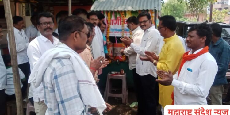 गुडी पाडव्याच्या शुभ मुहर्तावर हिंगणघाट शहरात पाणी प्याऊचे लोकार्पण.