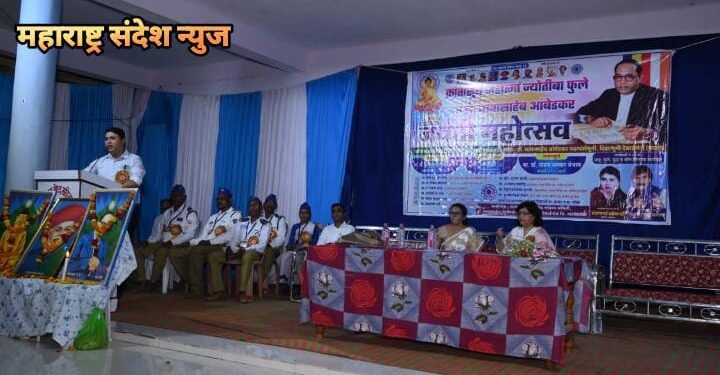 महामानवाच्या जयंती दिनी दीक्षाभूमी देसाईगंज येथे जनसागराचा जल्लोष.