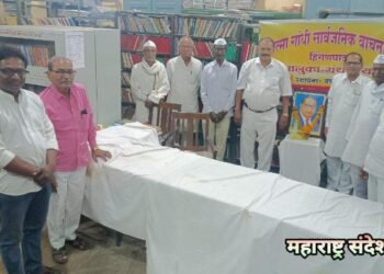 महात्मा गांधी सार्वजनिक वाचनालय व महाराष्ट्र अंधश्रद्धा निर्मूलन समिती हिंगणघाटच्या वतीने महामानव डॉ. बाबासाहेब आंबेडकर यांची जयंती साजरी.