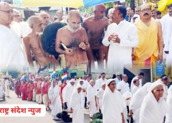 भगवान महावीर जन्म कल्याणक महोत्सव निमित्त हिंगणघाट येथे भव्य मिरवणूक.