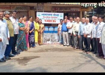 नारायण सेवा मित्र परिवार हिंगणघाटच्या वतीने जलसेवेचे लोकार्पण.