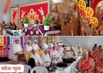 तिसऱ्या दिवशी साजरा केला उत्तरार्ध गर्भ कल्याणक महोत्सव पुण्यशाली माता कोण आहे? गणाचार्य श्री 108 विरागसागरजी महाराज