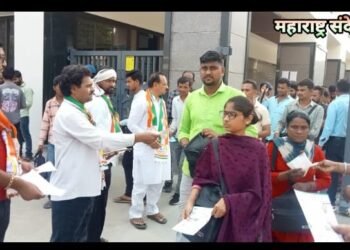 जाब येथील पिवी टेक्सटाईल्स येथे महाविकास आघाडीचे उमेदवार अमर काळे यांच्या समर्थनार्थ इंटकंची प्रचार सभा.