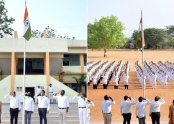 इन्फंट जिजस सोसायटी राजुराच्या वतीने महाराष्ट्र दिन उत्साहात साजरा.