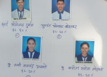 आदर्श हायस्कुल राजुरा या शाळेची उत्कृष्ट निकालाची परंपरा कायम.