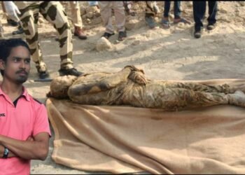 सास्ती से पांच दिनों से लापता कामगार सोहेल खान की आज मिट्टी हटाने के दौरान मिली लाश.