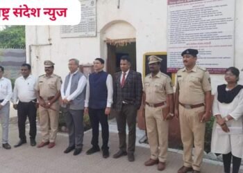 वर्धा जिल्ह्याचे प्रमुख जिल्हा व सत्र न्यायधीश संजय भारुका यांची वर्धा जिल्हा कारागृहास भेट.