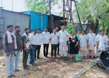 जागतिक पर्यावरण दिनानिमित्त उपजिल्हा रुग्णालय हिंगणघाट येथे वृक्षारोपण.