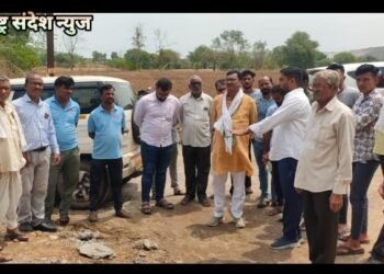 आ. सुभाष धोटेंनी केली गोवरी नाल्यावरील पुल बांधकामाची पाहणी : २५ जून काम पर्यंत पुर्ण करण्याचे दिले निर्देश.